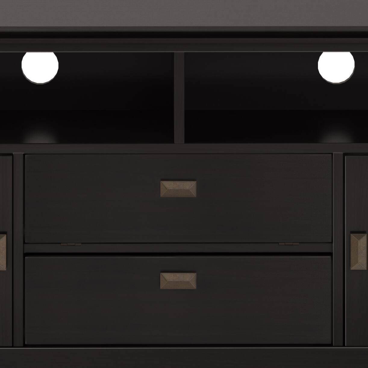 Alt View 1. Simpli Home - Artisan SOLID WOOD 72 inch TV Media Stand in Hickory Brown For TVs up to 80 inches - Hickory Brown.