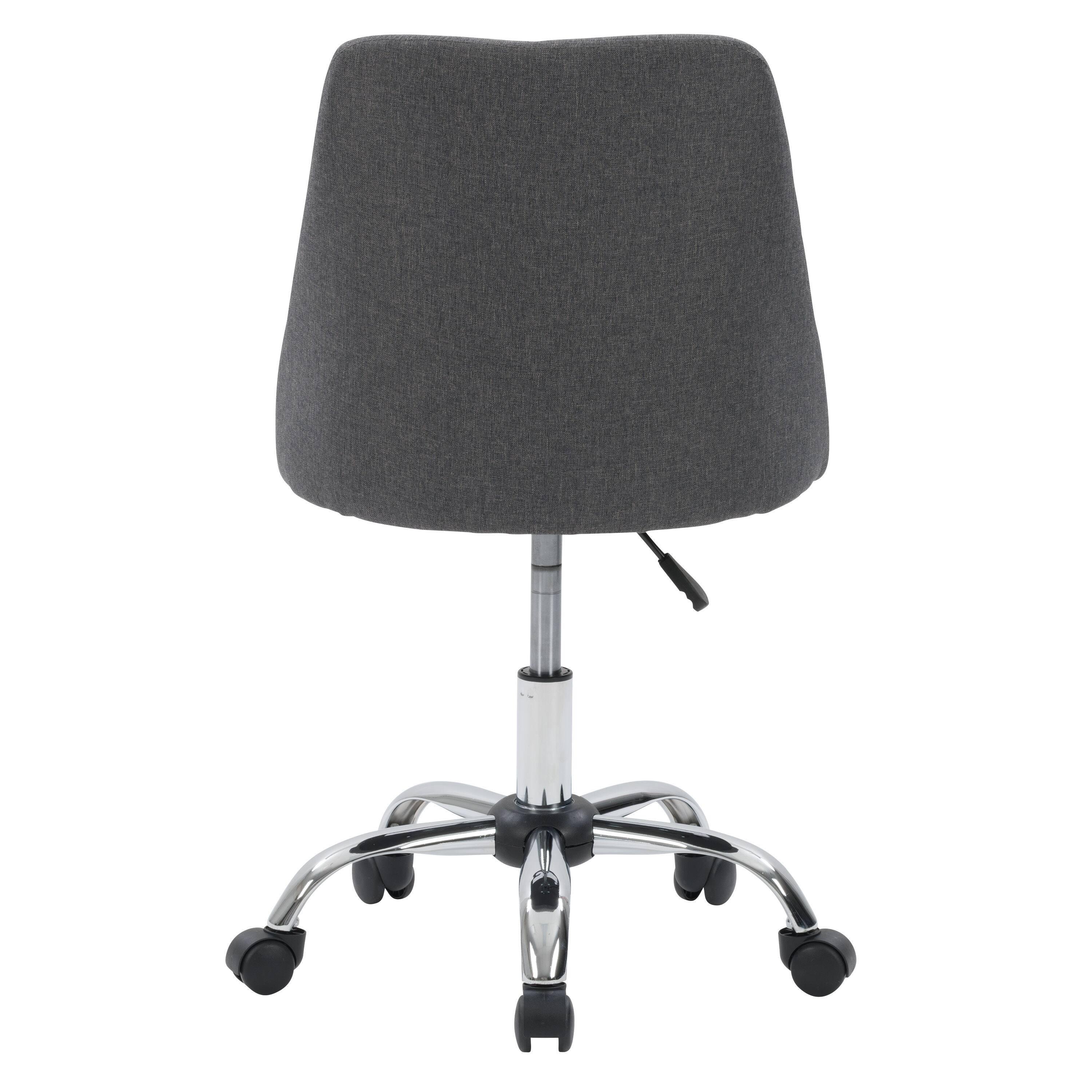 Alt View 13. CorLiving - Marlowe Upholstered Armless Task Chair - Dark Grey.