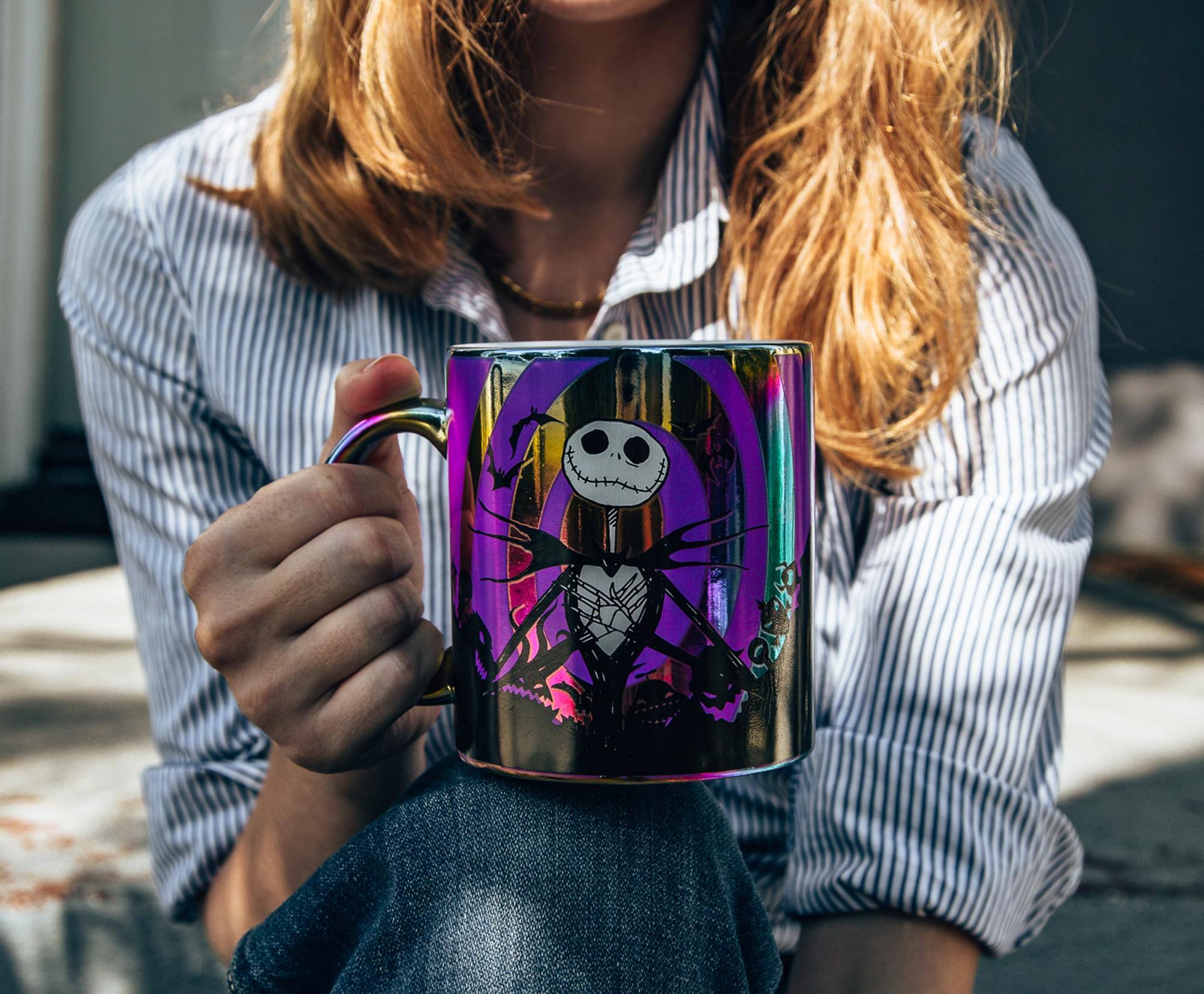 Alt View 4. Disney - Disney The Nightmare Before Christmas Hypno Jack Ceramic Mug | Holds 20 Ounces - Purple.