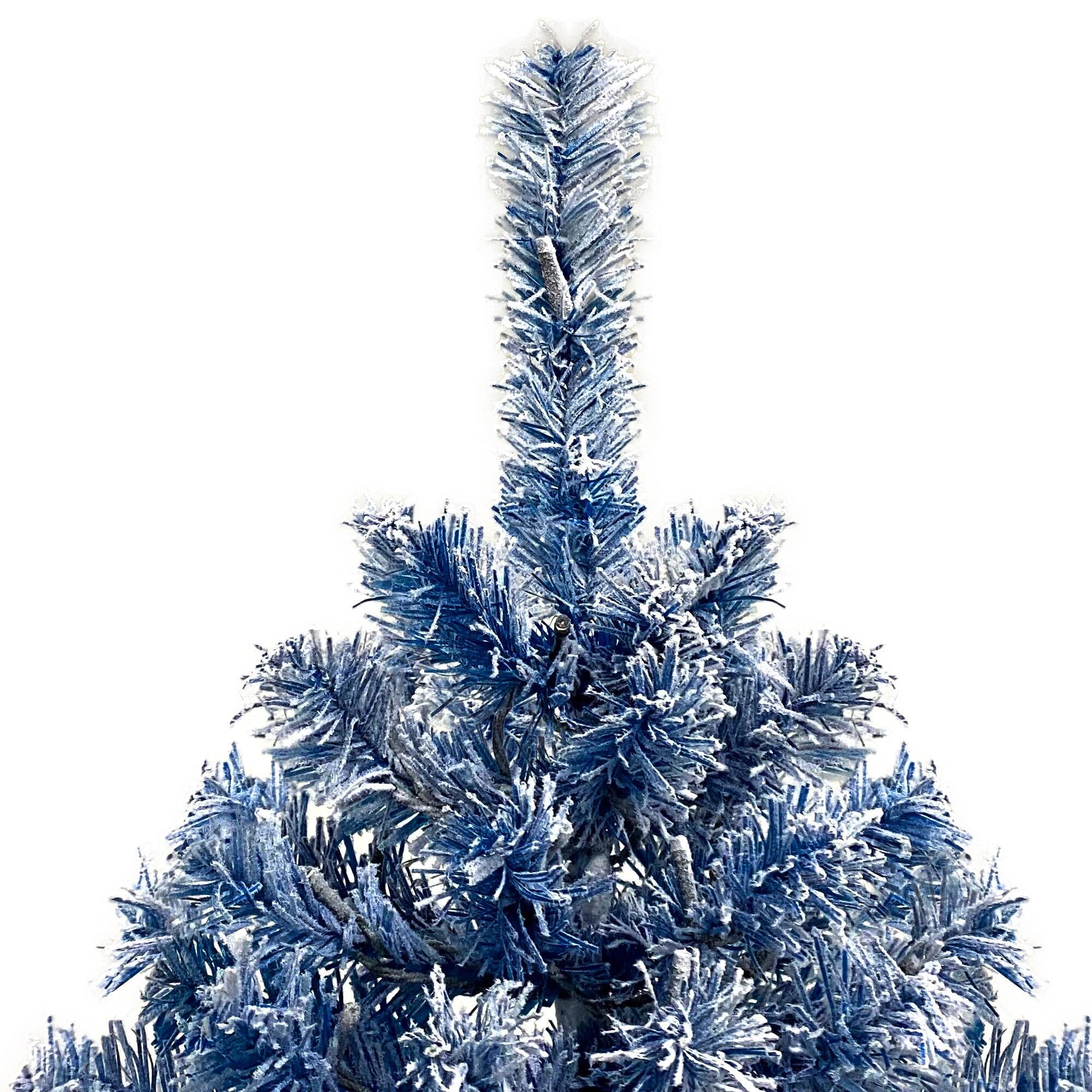 Alt View 8. BreeBe - 6FT Pre-Lit Hinged Artificial Fir ChristmasTree - Blue.