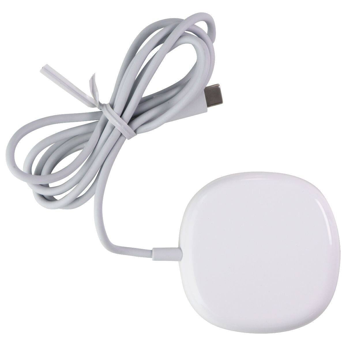 Front. PureGear - 15W Qi Fast Wireless Charging Pad for iPhone & More - White.