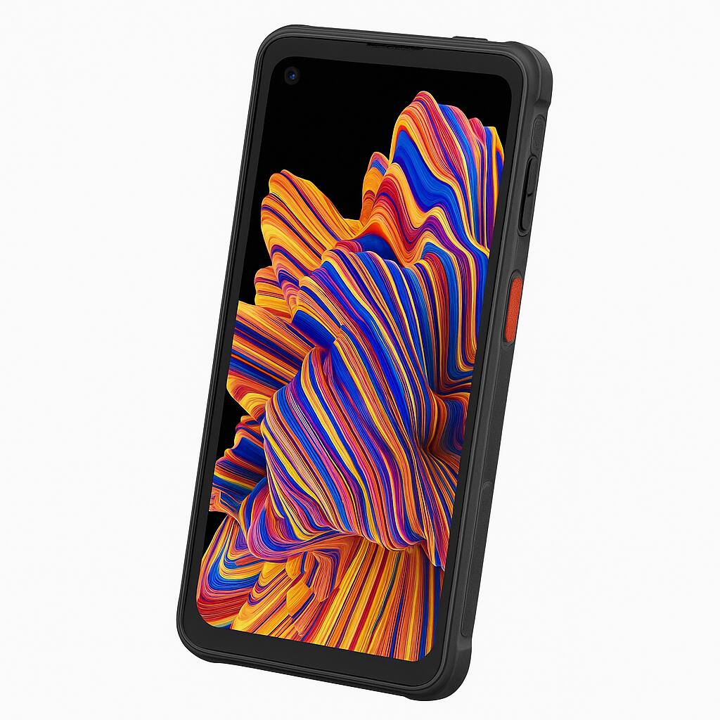 Angle. Samsung - Samsung Galaxy XCover Pro (Sm-G715u) 64gb Black (Unlocked) (Refurbished Excellent) - Black.