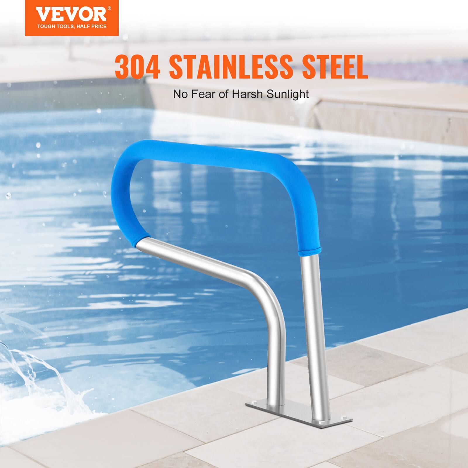 VEVOR  
TOUGH TOOLS, HALF PRICE  

304 STAINLESS STEEL  
No Fear of Harsh Sunlight