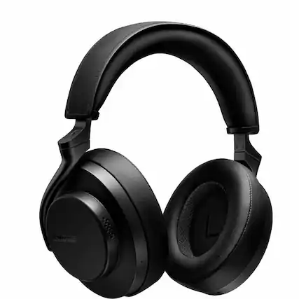 Front. Shure - Shure AONIC 50 GEN 2 Wireless Noise Cancelling Headphones - Stereo - Mini-phone (3.5mm) - Wired/Wireless - Bluetooth - Black.