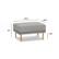 Left. Burrow - Contemporary Range Ottoman - Stone Gray.