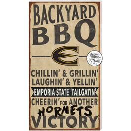 Jardine - Emporia State Hornets 11'' x 20'' Indoor/Outdoor BBQ Sign - Brown