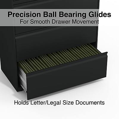 Precision Ball Bearing Glides  
For Smooth Drawer Movement  

Holds Letter/Legal Size Documents