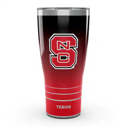 Front. Tervis - NC State Wolfpack 30oz. Ombre Stainless Steel Tumbler - Multicolor.