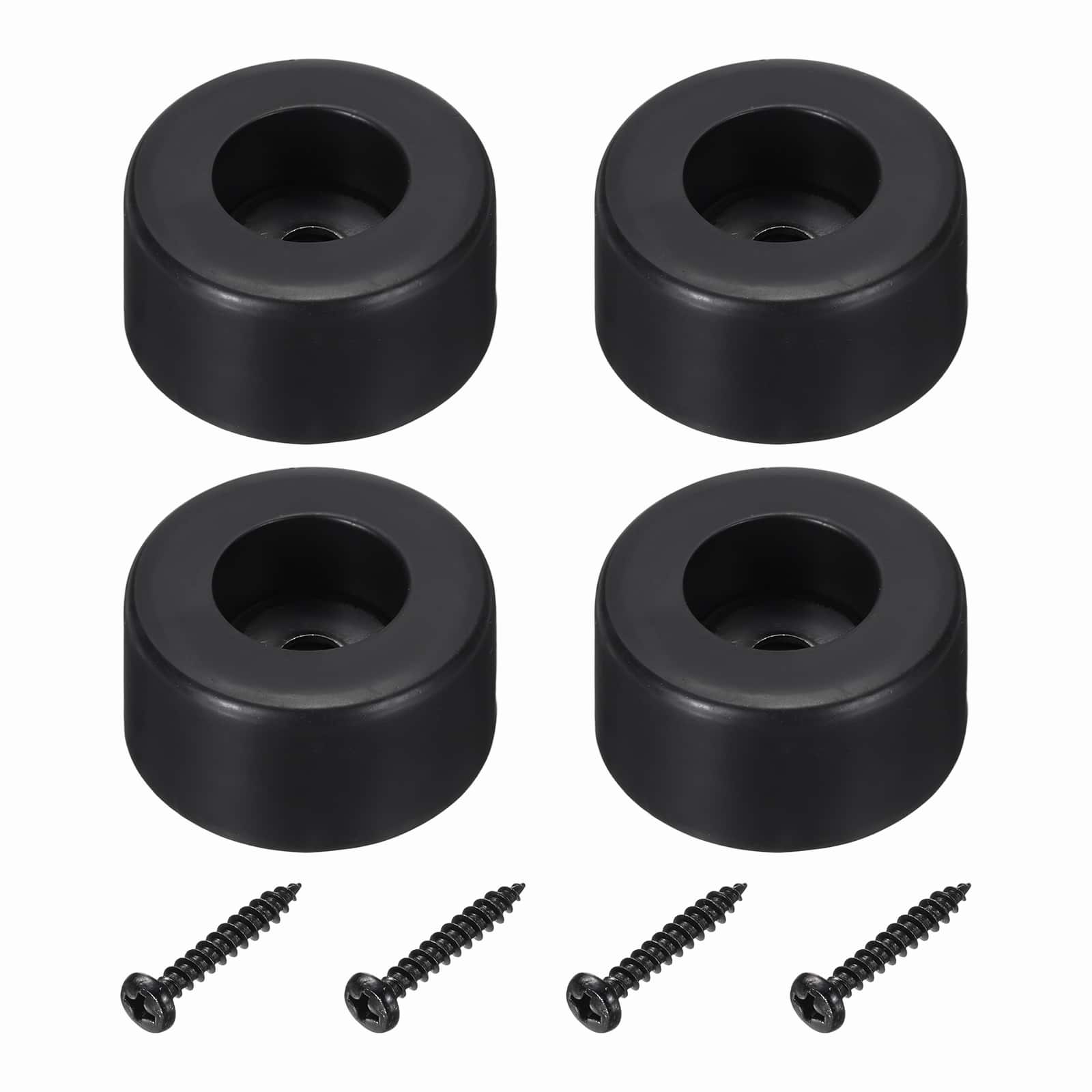 "Unique Bargains - Rubber Speaker Isolation Feet, 1.5""x0.75"" Anti-Vibration Pad with Screws for Amp Speaker Guitar 4pcs - Black" price history on PriceWatchPro