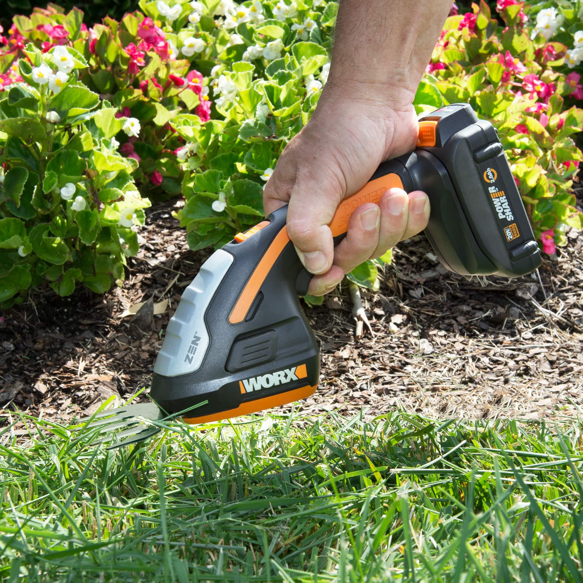 Alt View 15. WORX - 20V Power Share Cordless 8" 2-in-1 Hedge Trimmer - Black.