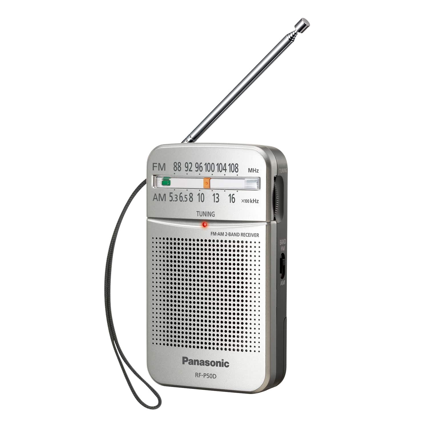 Panasonic - Portable Pocket AM/FM Radio RF-P50 - Silver