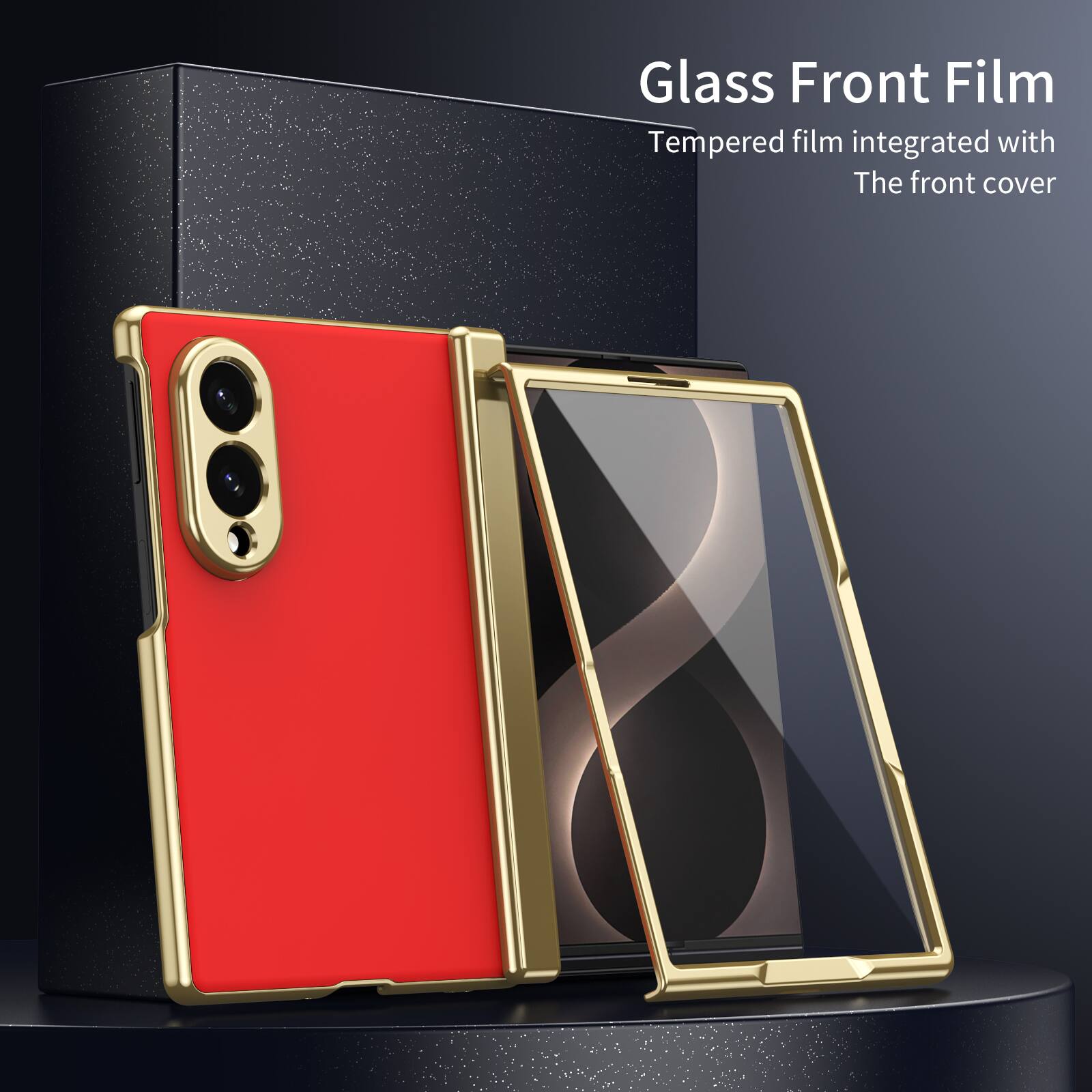 Glass Front Film  
Tempered film integrated with The front cover