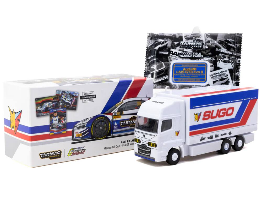 Tarmac Cards AAP Collectible Turbo Trading Cards

Audi R8 LMS GT3 Evo II "Bisimoto

Else is nothing a rogtop. Just

UNO Racing

1 Pack of Tarmac Cards Included

30 30 71 Tarmac Card

Bugatti

Sugo

Tarmac Works

Audi R8 LM FIA GT World Macau GT Cup

Uno

Sugo
