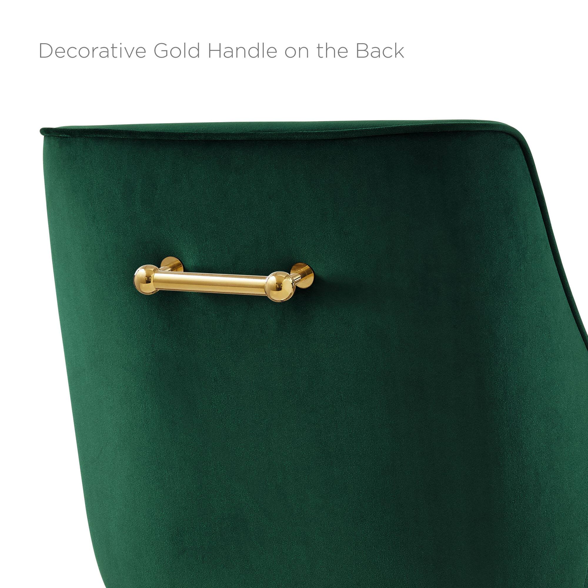 Decorative Gold Handle on the Back