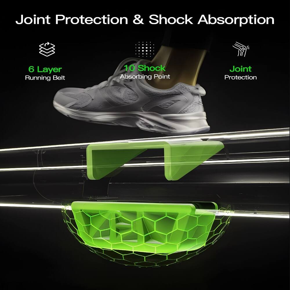 Joint Protection & Shock Absorption

6 Layer Running Belt

10 Shock Absorbing Point

Joint Protection