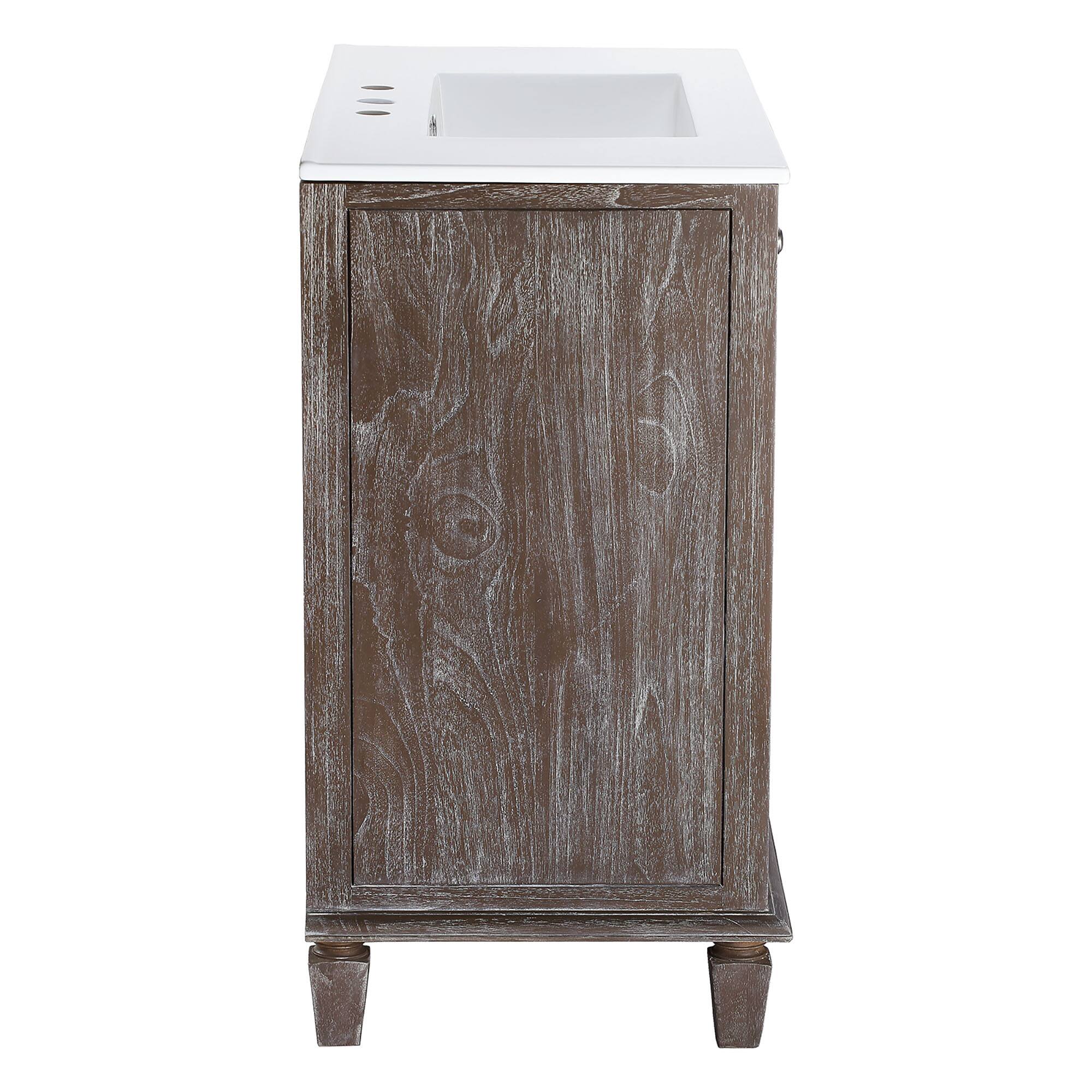 Alt View 1. Modway - Lilo Bathroom Vanity Basin Included - Gray White.