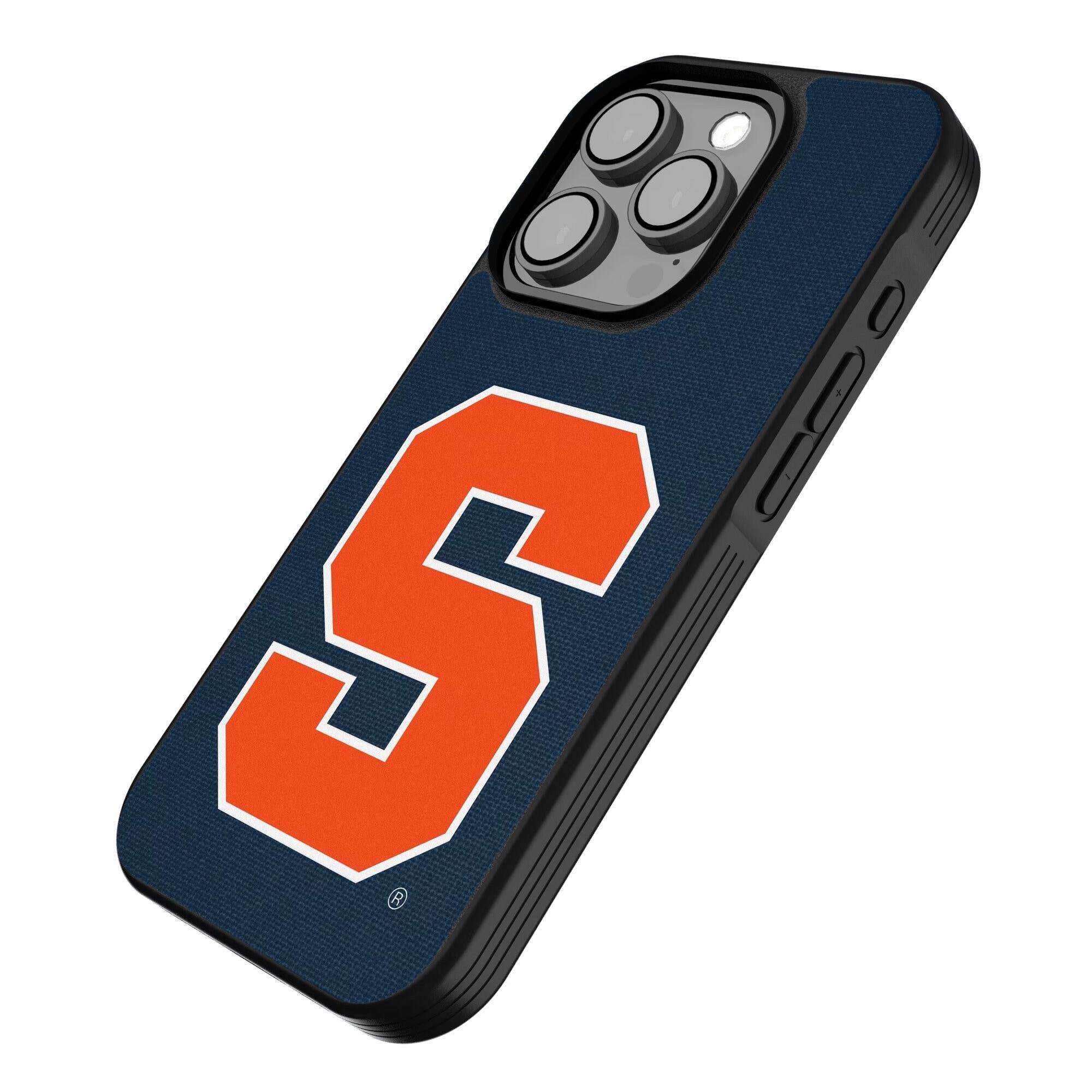 Alt View 1. Keyscaper - Syracuse Orange iPhone Solid Design Bump Case - 14 Pro Max - Multicolor.