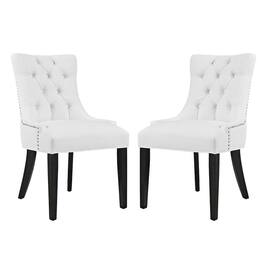 Modway - Regent Vinyl Dining Side Chair Set of 2 - White
