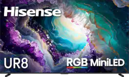 Hisense - 100" Class UR8 RGB MiniLED UHD 4K HDR Smart Google TV with Gemini and Anti-Reflection Screen (2026)