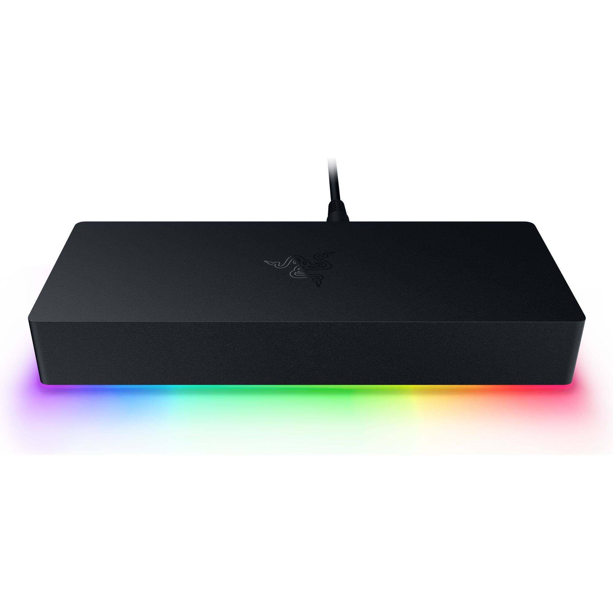 Alt View 4. Razer - Thunderbolt 5 Docking Station with Chroma RGB Lighting, 10 Ports and M.2 Storage Slot for PC and Mac - Black.