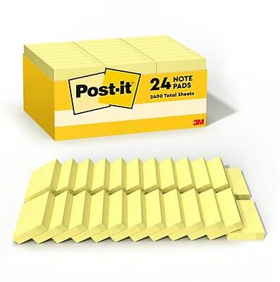 Post-it  
24 PADS  
2400 Total Sheets  
3M