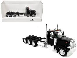 HO Logistics Replicas - Peterbilt 589 3-Axel Day Cab Black 1/87 (HO) Scale Plastic Model Car by HO Logistics