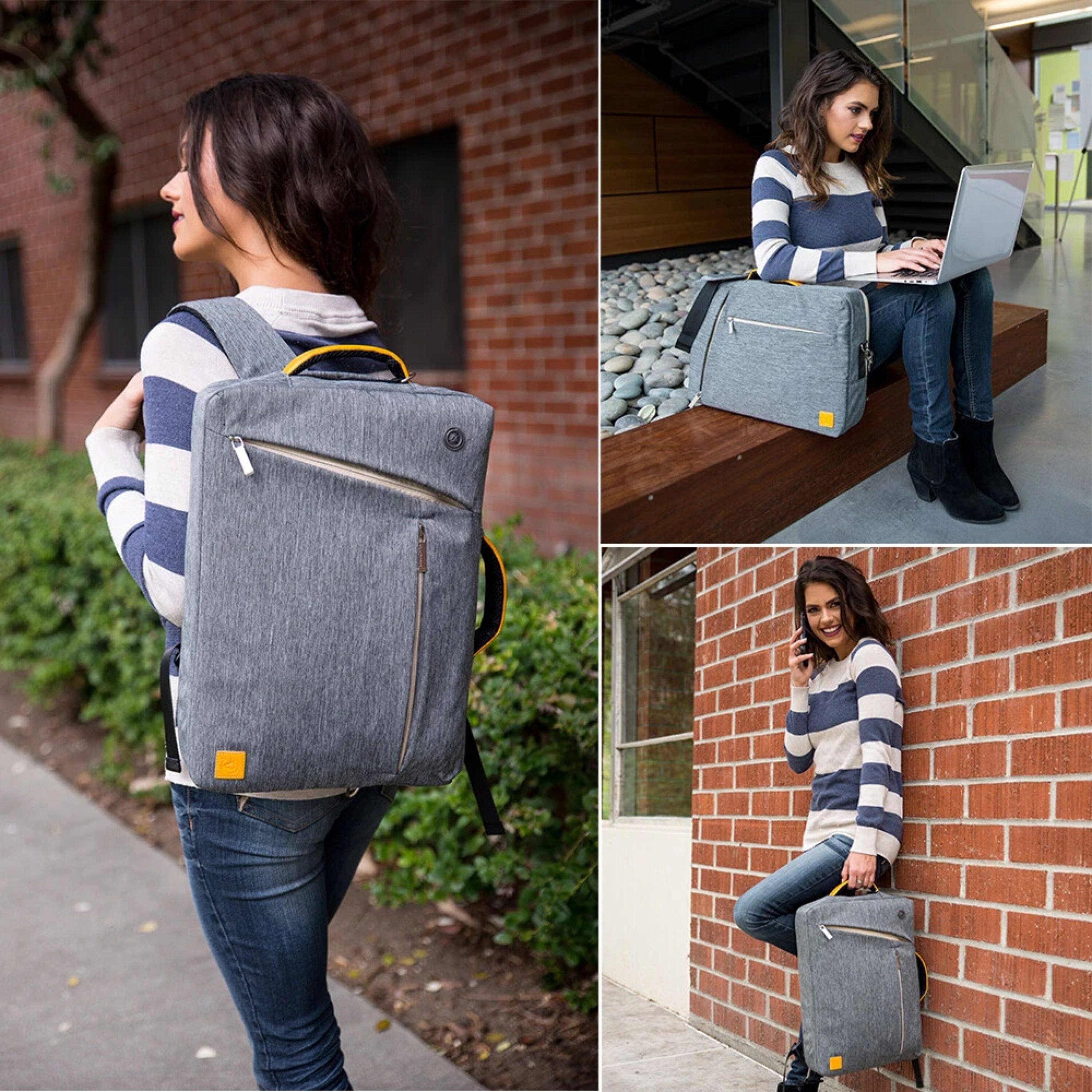 Alt View 1. Kitcheniva - Universal Laptop Backpack Shoulder Bag For 12" Laptop Gray - Gray.