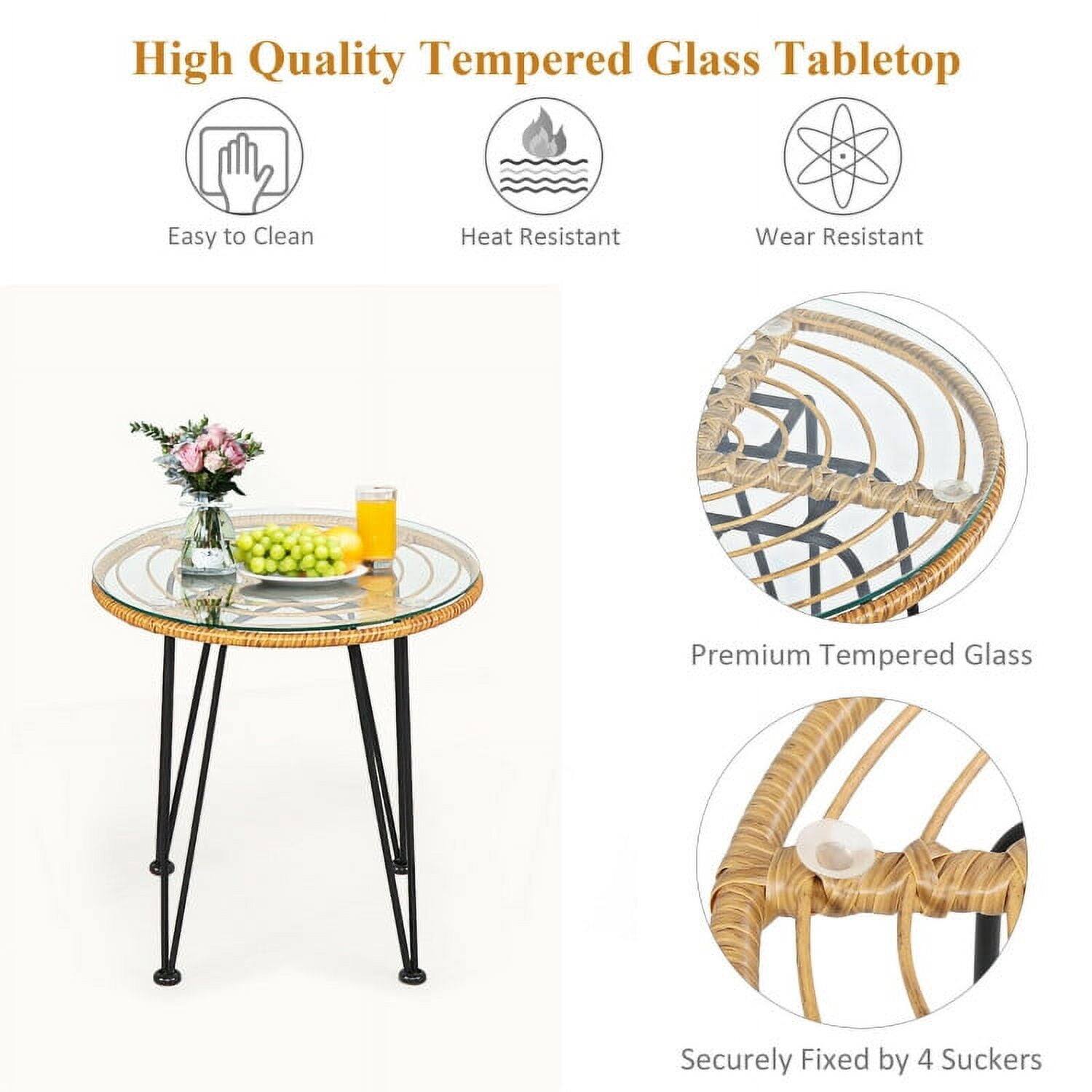 High Quality Tempered Glass Tabletop

- Easy to Clean
- Heat Resistant
- Wear Resistant

Premium Tempered Glass

Securely Fixed by 4 Suckers