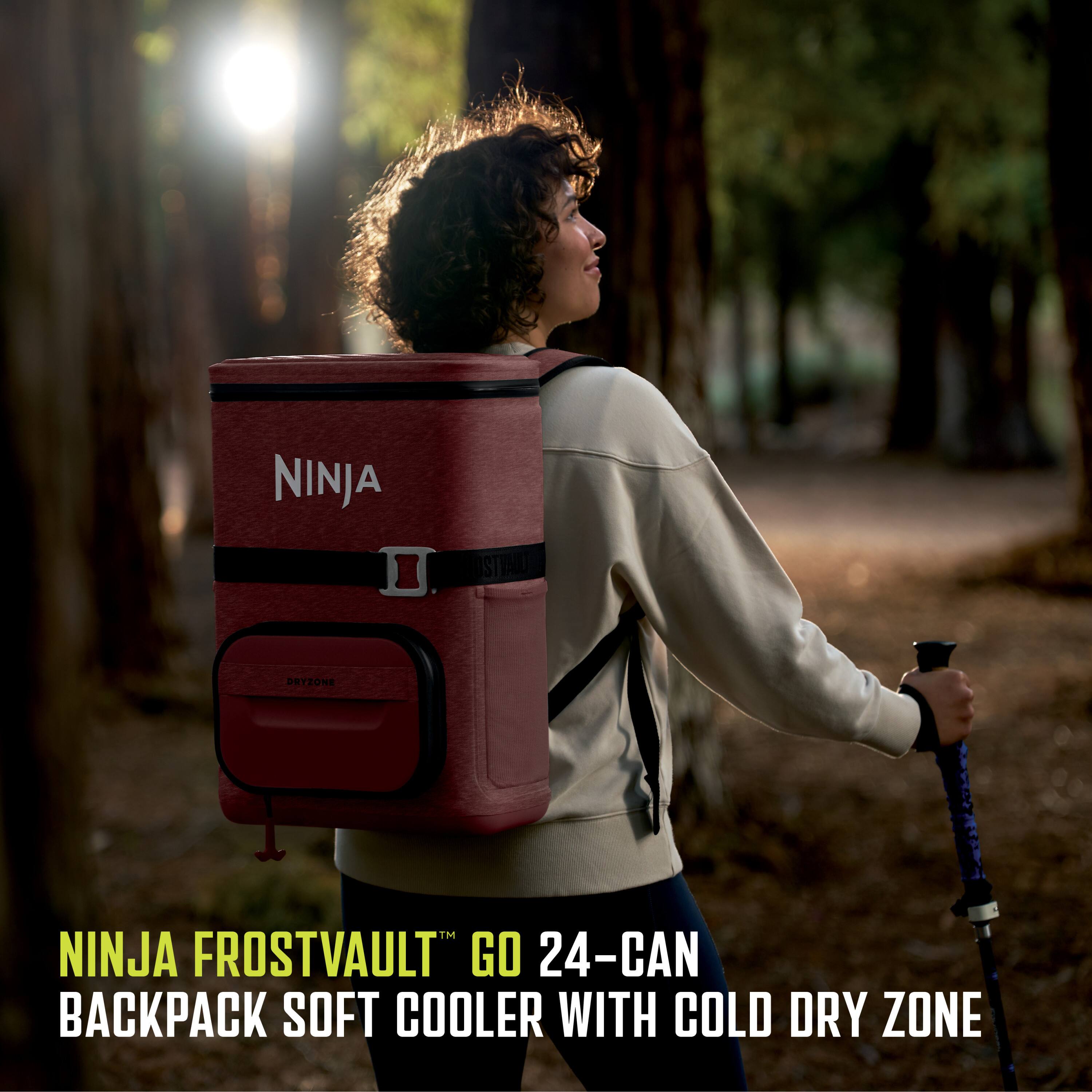 NINJA FROSTVAULT™ GO 24-CAN BACKPACK SOFT COOLER WITH COLD DRY ZONE