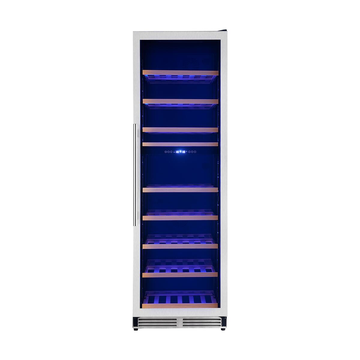 The text "COS d0d" is not related to the image of a refrigerator. The image shows a refrigerator with a blue light inside, and the shelves are empty.