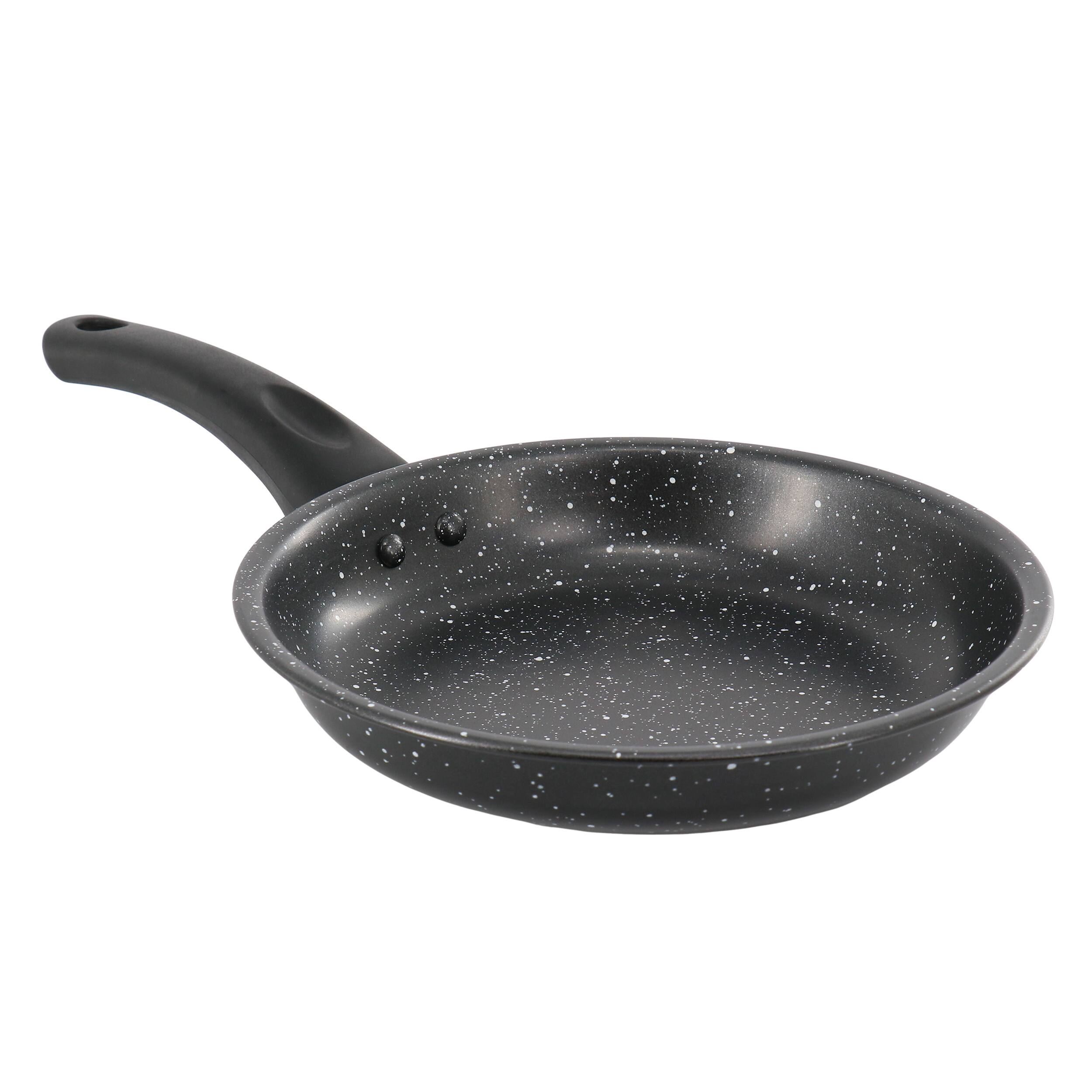 Front. Gibson - Gibson Home Delhi 8 Inch Round Nonstick Carbon Steel Frying Pan in Black - Black.