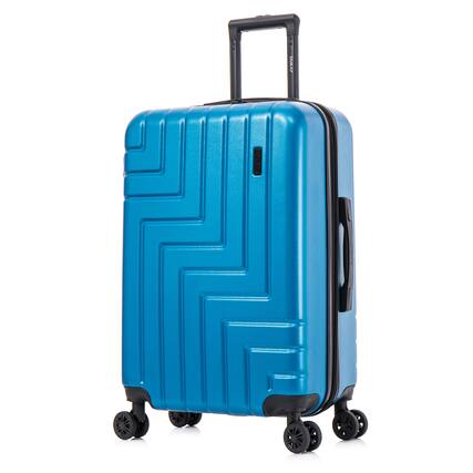 Front. DUKAP - Zahav Lightweight Hardside Spinner Luggage 24" - TEAL.