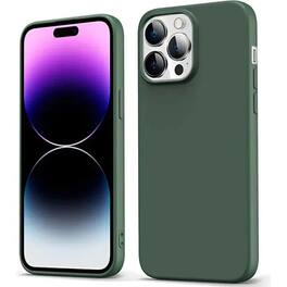 Entronix - Liquid Silicone Case for iPhone 14 Pro Max - Ultimate Protection and Comfort - Green