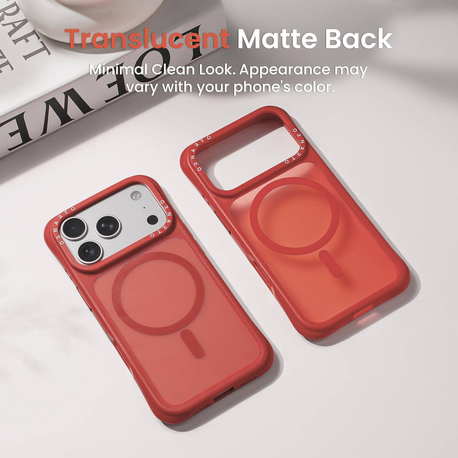 RAFT  
Translucent Look. Matte Appearance Back may vary with your phone's color.  
DIVENZO o ORNARIO