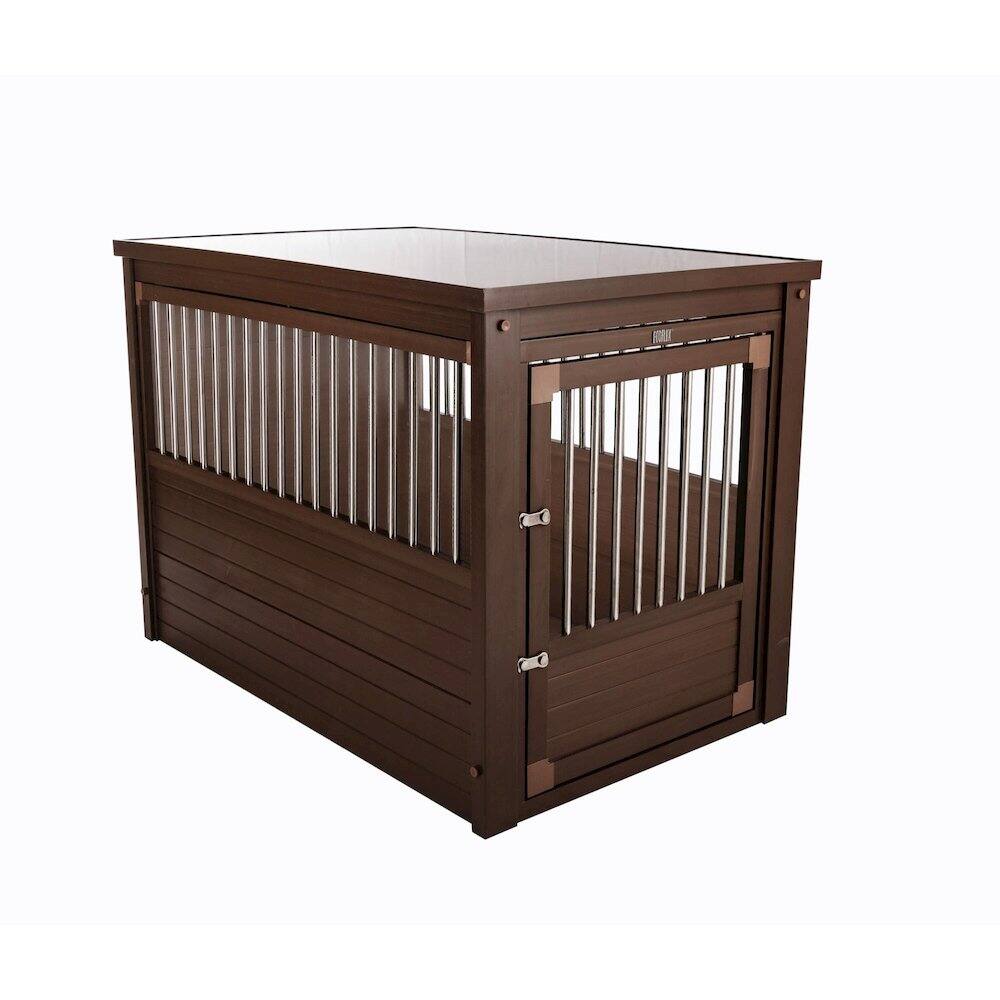 Front. New Age Pet - ECOFLEX Dog Crate End Table - Russet X-Large.