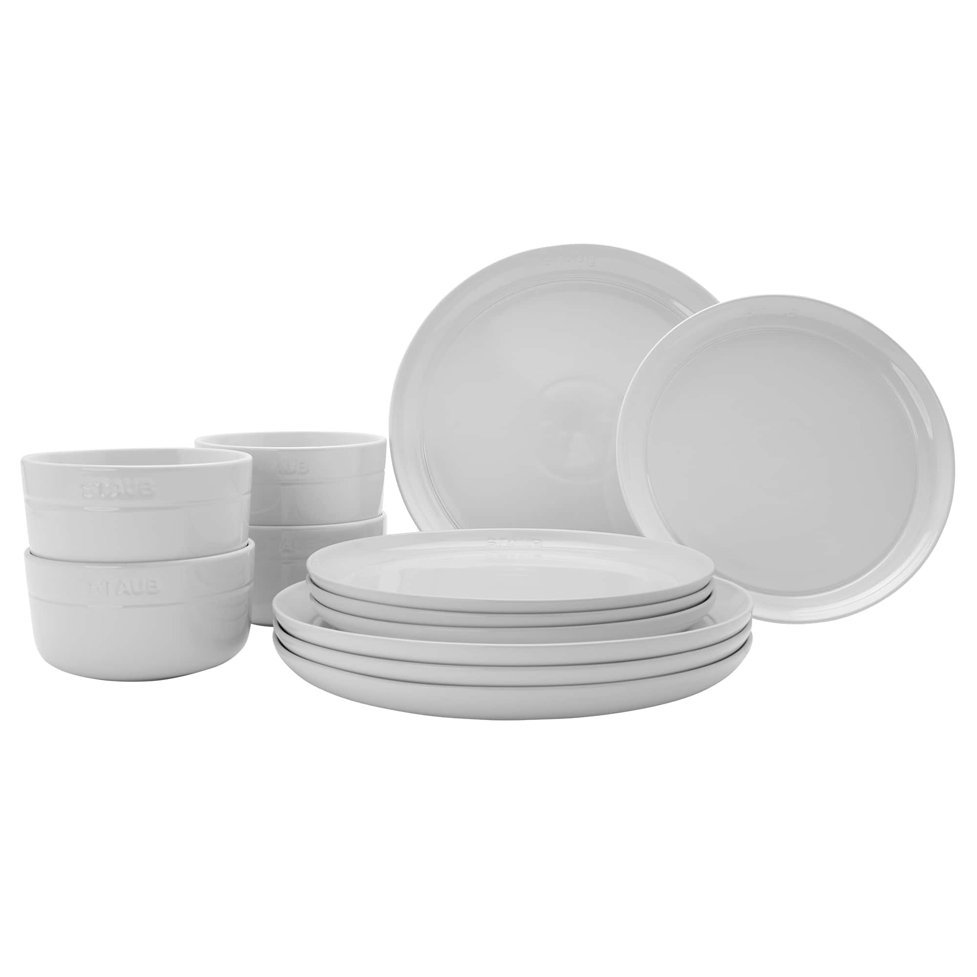 Staub - Ceramic Dinnerware 12-pc Set - White price history on PriceWatchPro