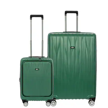 Front. Bric's - Bric's Cervia 2-Piece Spinner Set, Dark Emerald - Dark Emerald.