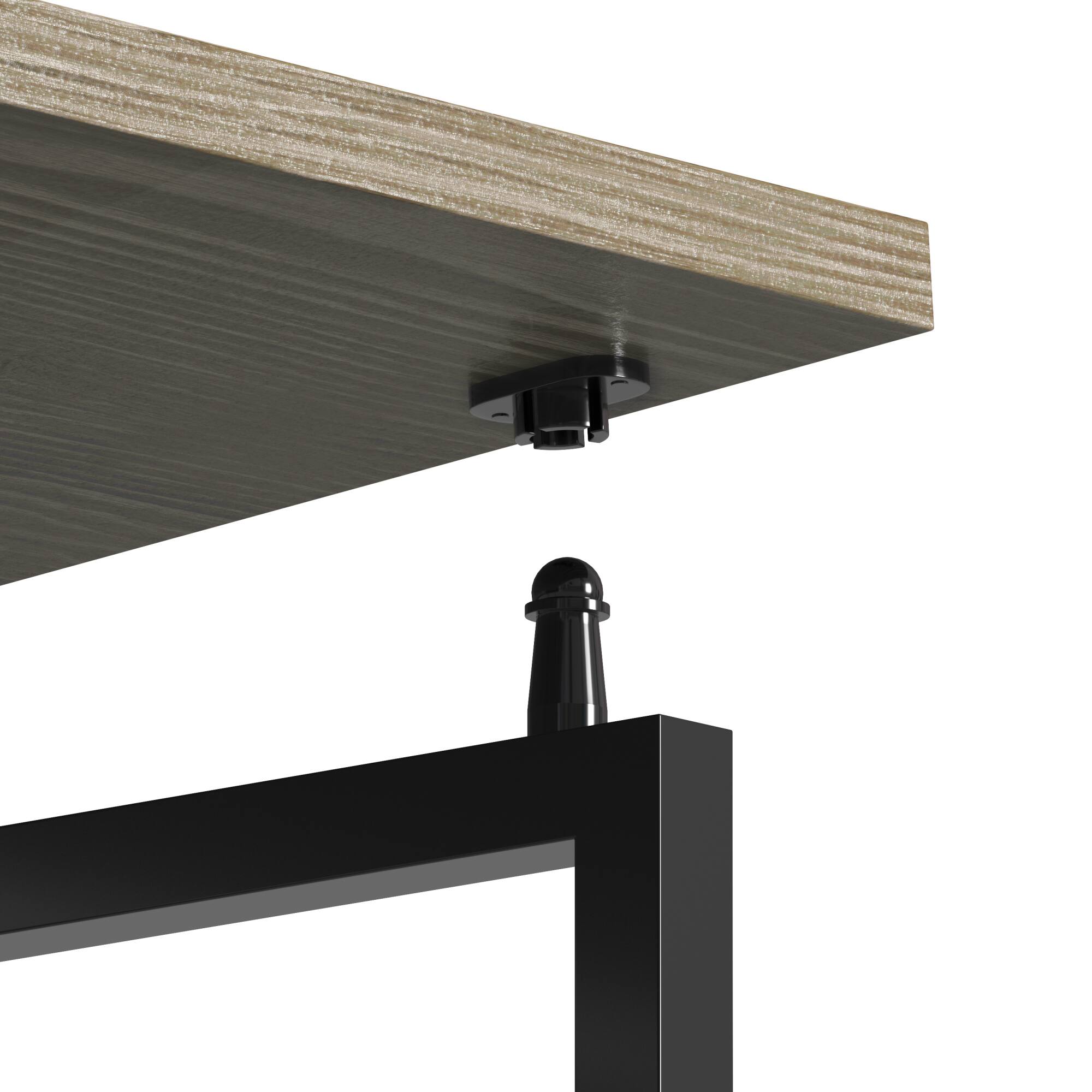 Alt View 10. GOODSILO - Compact Foldable Desk with Sturdy Steel Frame for Small Spaces - Gray.