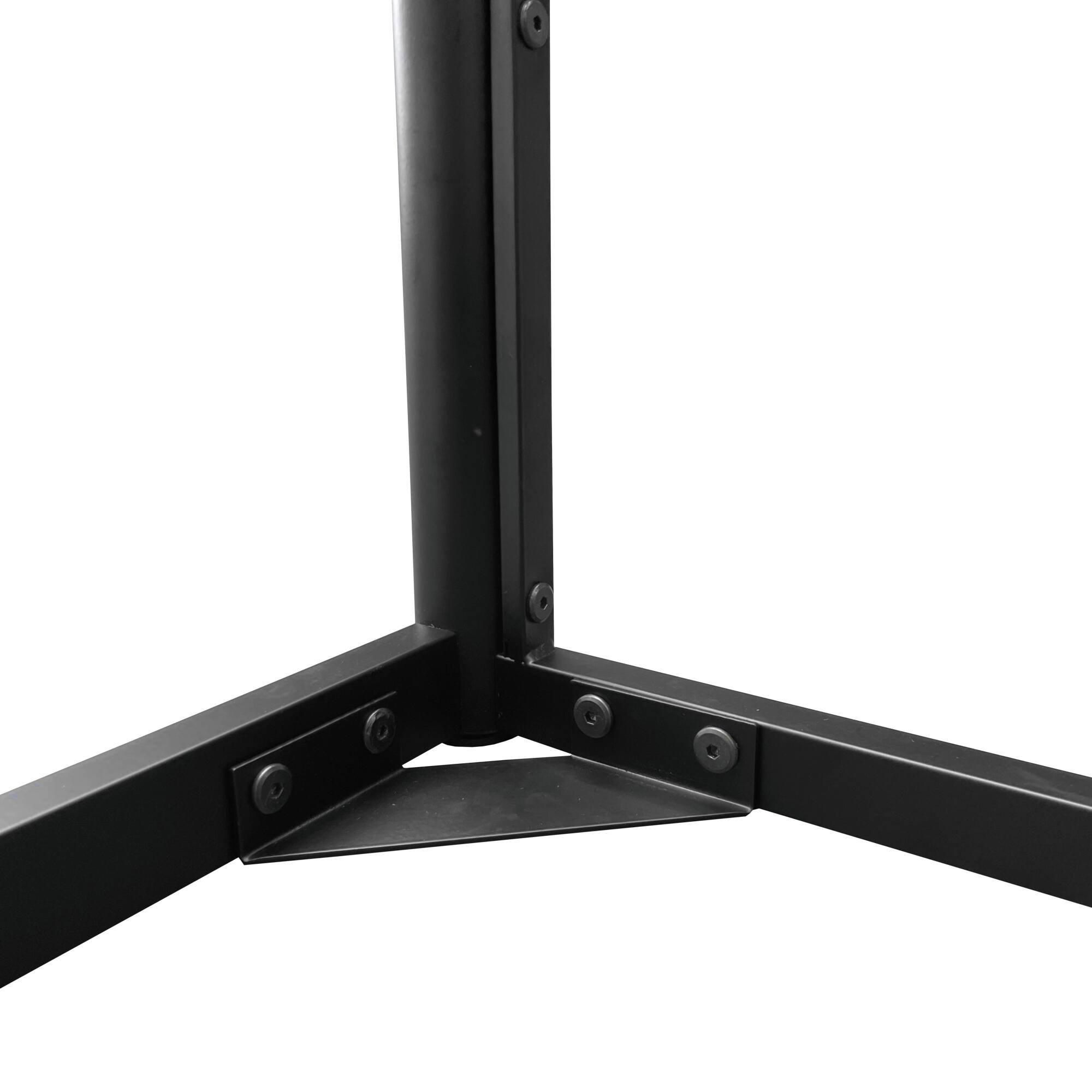 Alt View 4. GOODSILO - Sturdy Twin Over Full Metal Bunk Bed with Guardrails for Enhanced Safety and Comfort - Black.