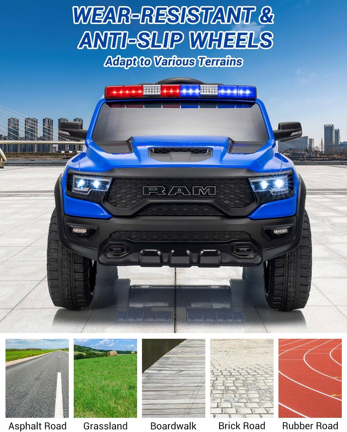 WEAR-RESISTANT & ANTI-SLIP WHEELS  
Adapt to Various Terrains  

- Asphalt Road  
- Grassland  
- Boardwalk  
- Brick Road  
- Rubber Road