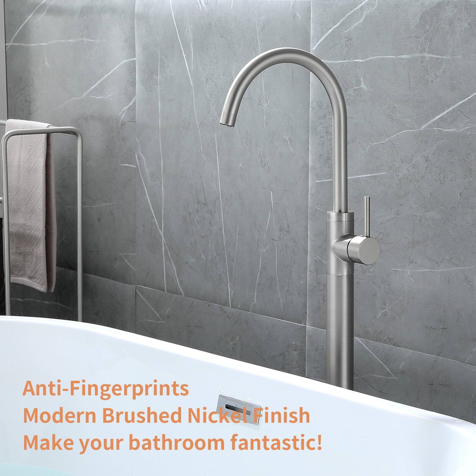 Anti-Fingerprints  
Modern Brushed Nickel Finish  
Make your bathroom fantastic!