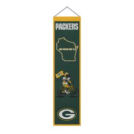 Sporticulture - Green Bay Packers 8" x 32" Icons Banner - Multicolor