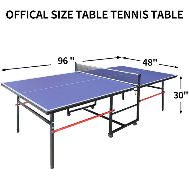 OFFICIAL SIZE TABLE TENNIS TABLE  
96" x 48" x 30"