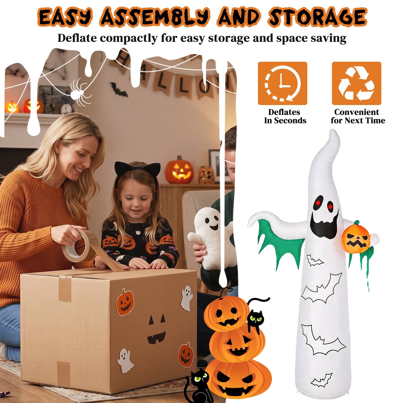 EASY ASSEMBLY AND STORAGE  
Deflate compactly for easy storage and space saving  
Deflates In Seconds  
Convenient for Next Time