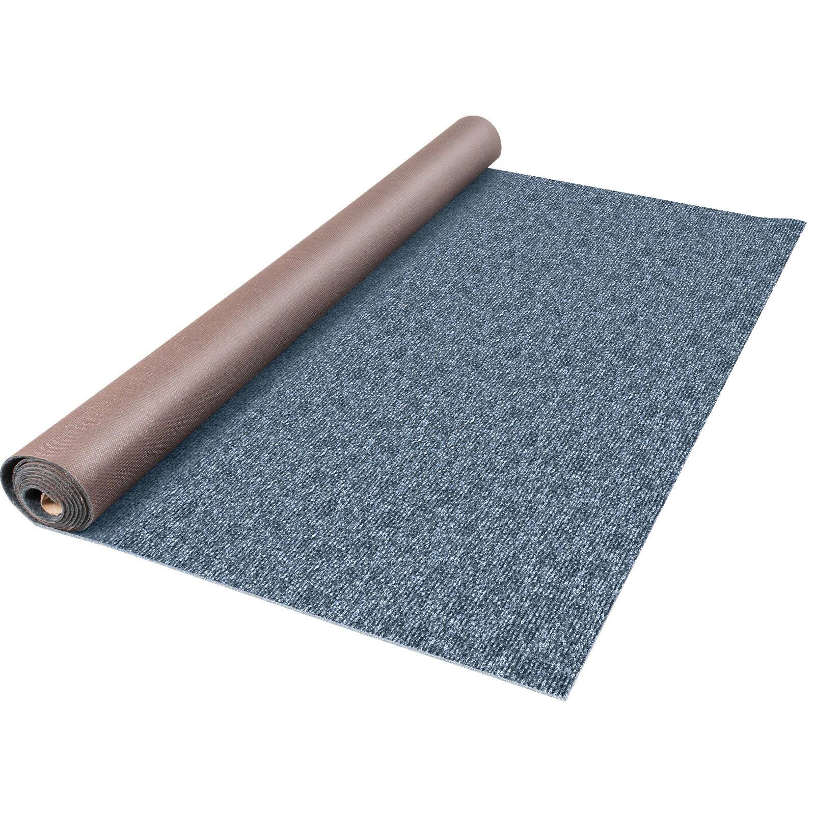 Alt View 5. VEVOR - Gray Marine Carpet 6 ft x 23 ft Boat Carpet Rugs Indoor Outdoor Rugs for Patio Deck Anti-Slide TPR Water-Proof - Gray.