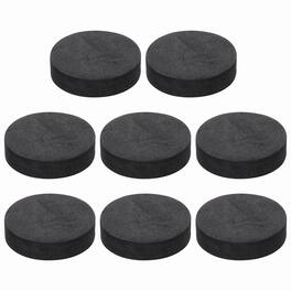 Unique Bargains - 8pcs Single Sided Speaker Isolation Feet Pads, 40x10mm Non Slip Foam Shock Absorption Pad for Amplifier Speaker - Black