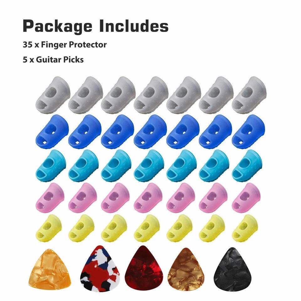 Package Includes

35 x Finger Protector

5 x Guitar Picks
