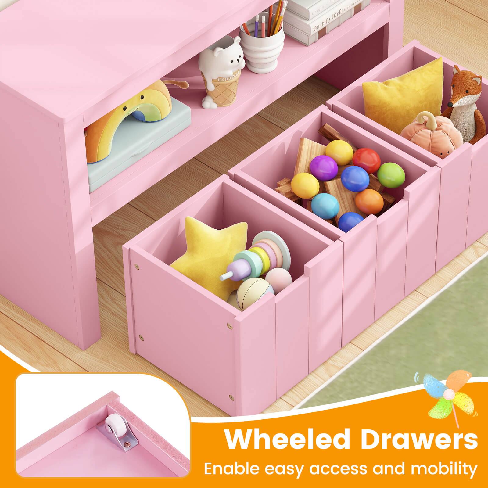 Wheeled Drawers  
Enable easy access and mobility