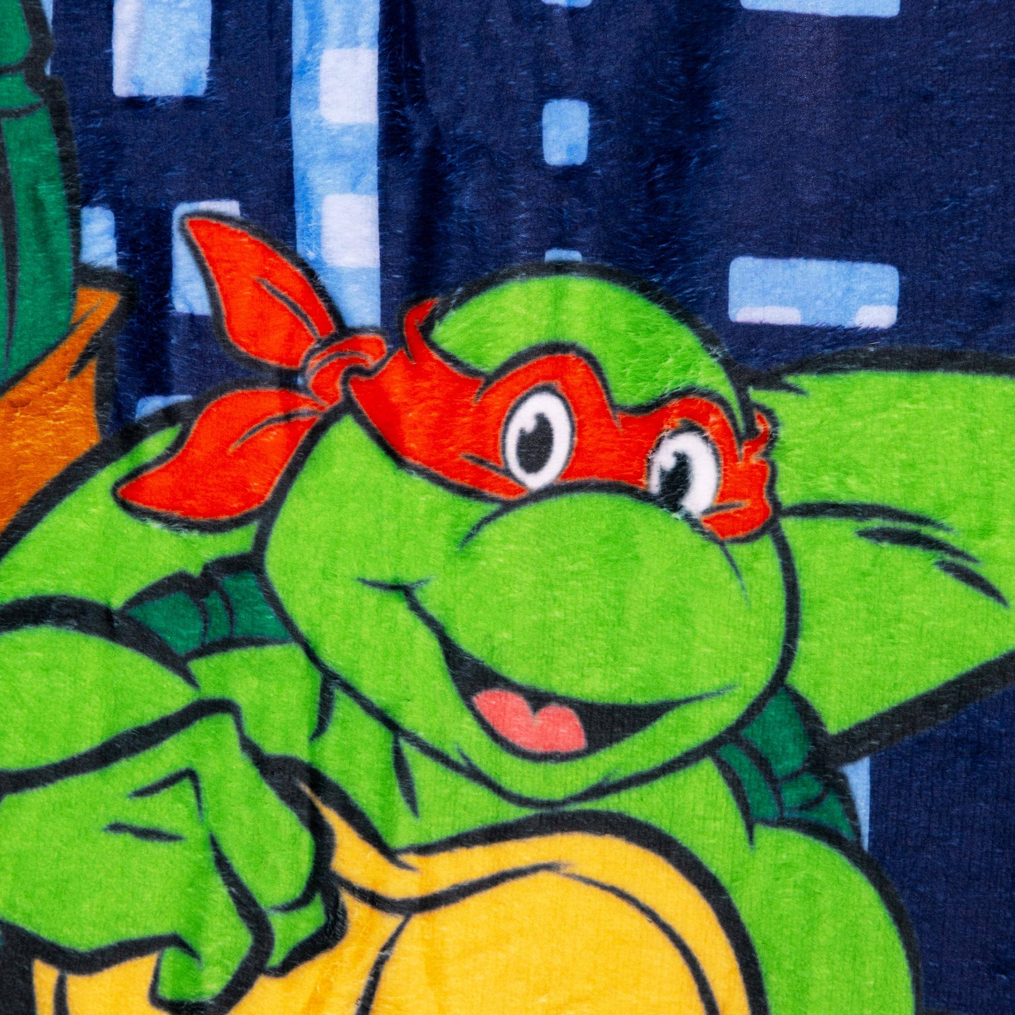 Alt View 1. Surreal Entertainment - Teenage Mutant Ninja Turtles Comic Heroes Fleece Throw Blanket | 45 x 60 Inches - Multi-Colored.