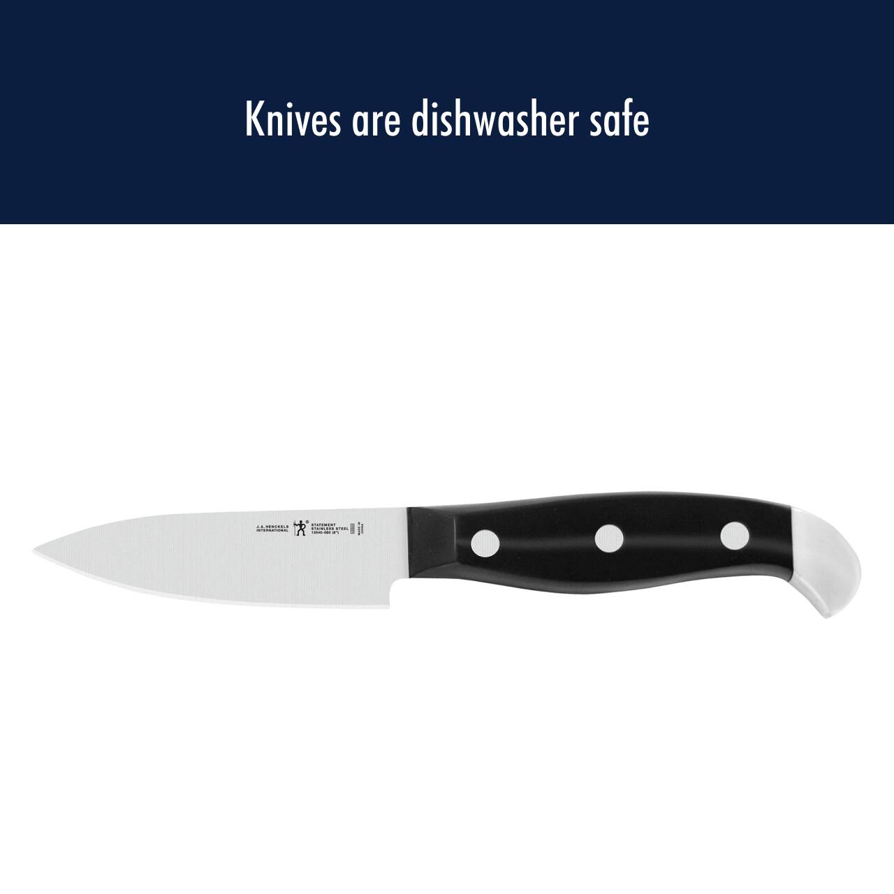 Knives are dishwasher safe